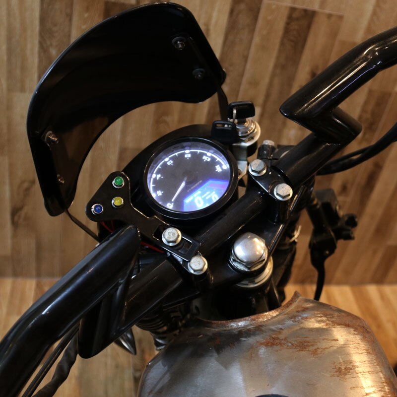 12v motorcykel instrument led ljus helljus / neutral / blinkers indikator justerbar hastighetsmätare vägmätare extraljus