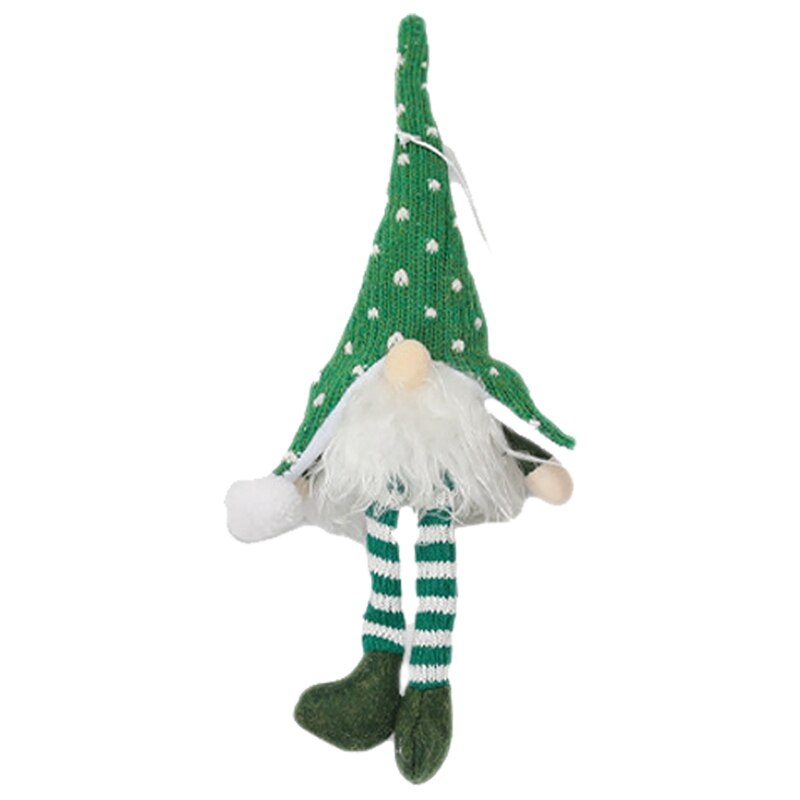 2 Pcs Christmas Tree Hanging Handmade Christmas Decorations LED Chandelier, Door or Window Decoration, Brown & Green