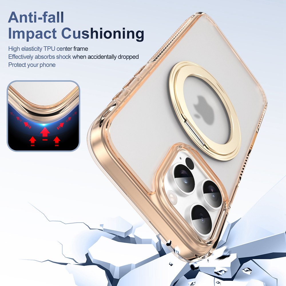 Camera Touch Control Button Case for iPhone 16 Pro Max 16 Plus for MagSafe 360 Magnetic Ring Wireless Charging Matte Clear Cover