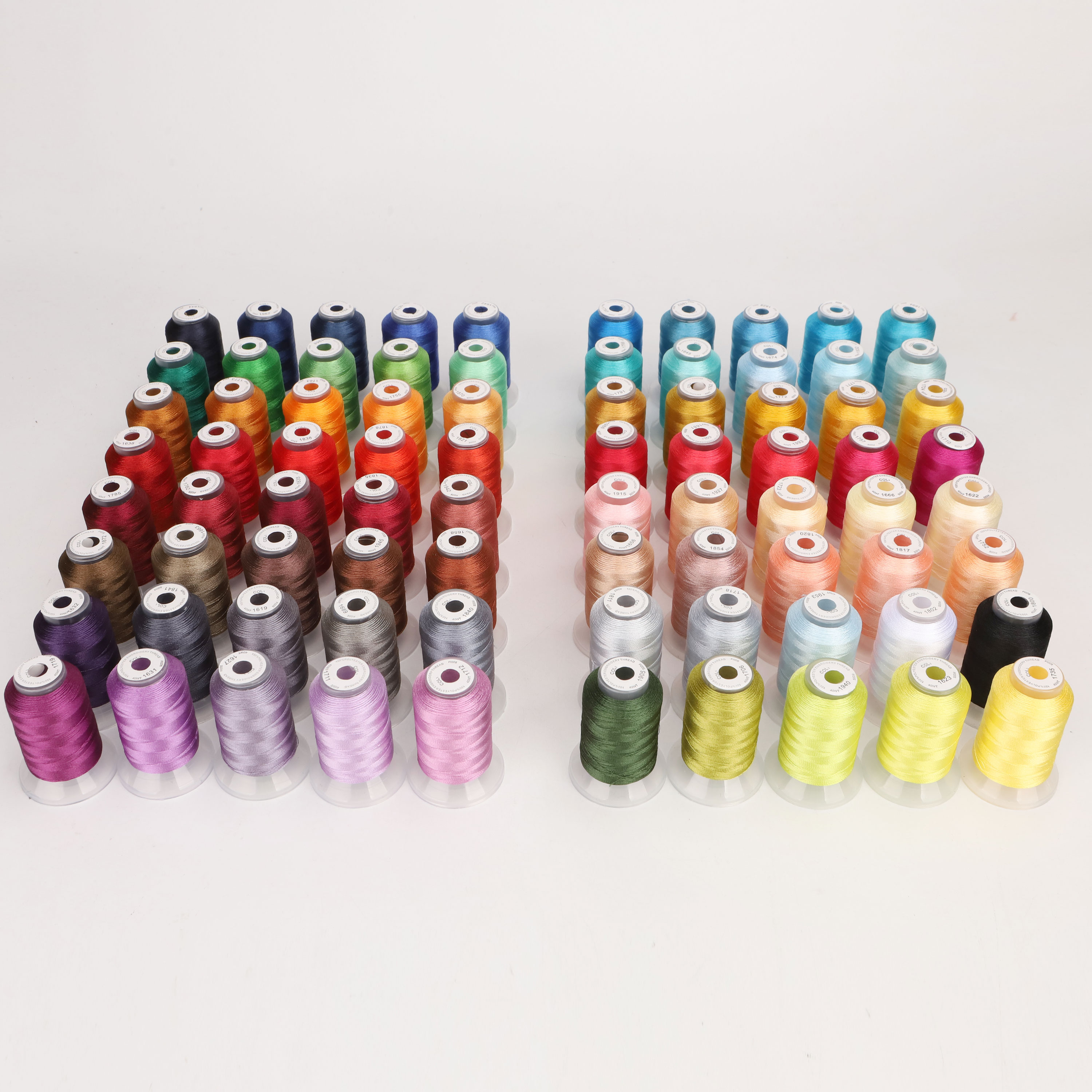 80 juego de colores Madeira Premium 40WT hilo de bordar de poliéster 500M cada carrete Brother Babylock Janome Singer máquinas para el hogar