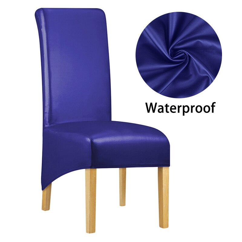 Waterproof PU Fabric Long Back Chair Cover King Back Chair Covers Elastic Washable Home Hotel Banquet: 1793-RB