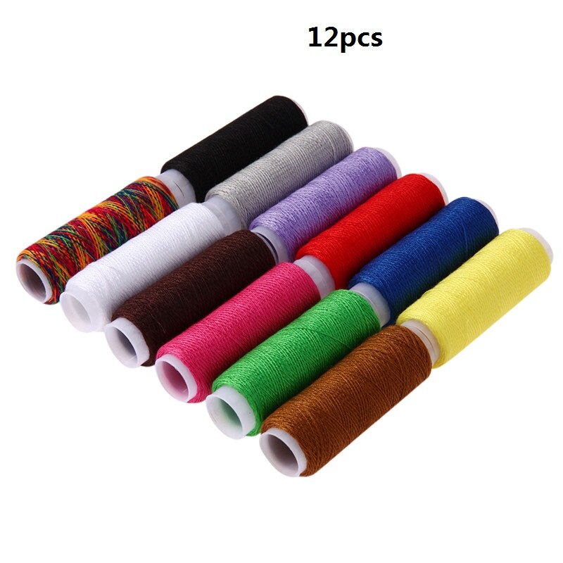 12/24/30Pcs Embroidery Sewing Threads Polyester Sewing Thread Machine Threads Craft Sewing: 12Pcs