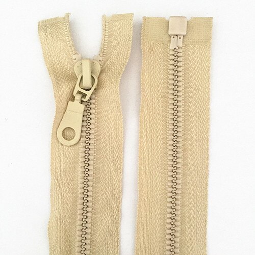 1PCS RESIN ZIP ZIPS ZIPEER ZIPPERS 27.5" 70CM 16 COLOR for Clothing: Beige
