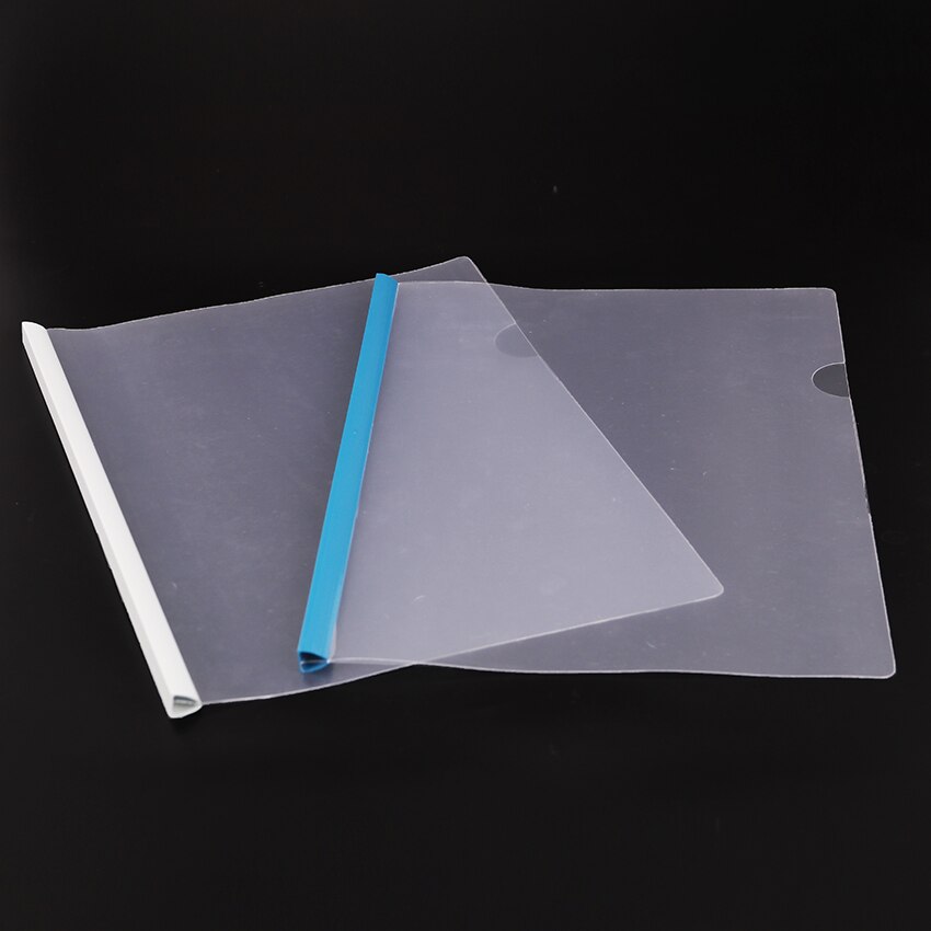 Waterproof Pull The Pole Clip File Folder A4 Transparent Plastic Insert Pages Thicken Folder Filing Products Office Supplies