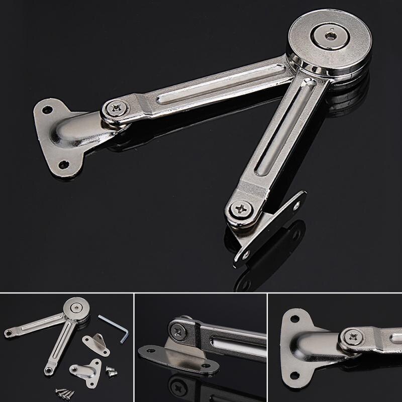 4Pcs Hydraulic Randomly Stop Hinges Kitchen Cabinet Door Support Rod Adjustable Hinge Furniture Wardrobe Lift Up Flap Stay Hardw