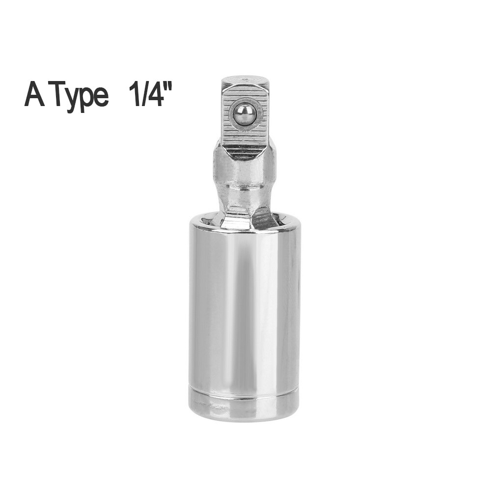 Niceyard Socket Adapter Kruiskoppeling Set Ratelsleutel 1/4 "3/8" 1/2 "360 Graden Roterende Kop Duurzaam Extension bar: A