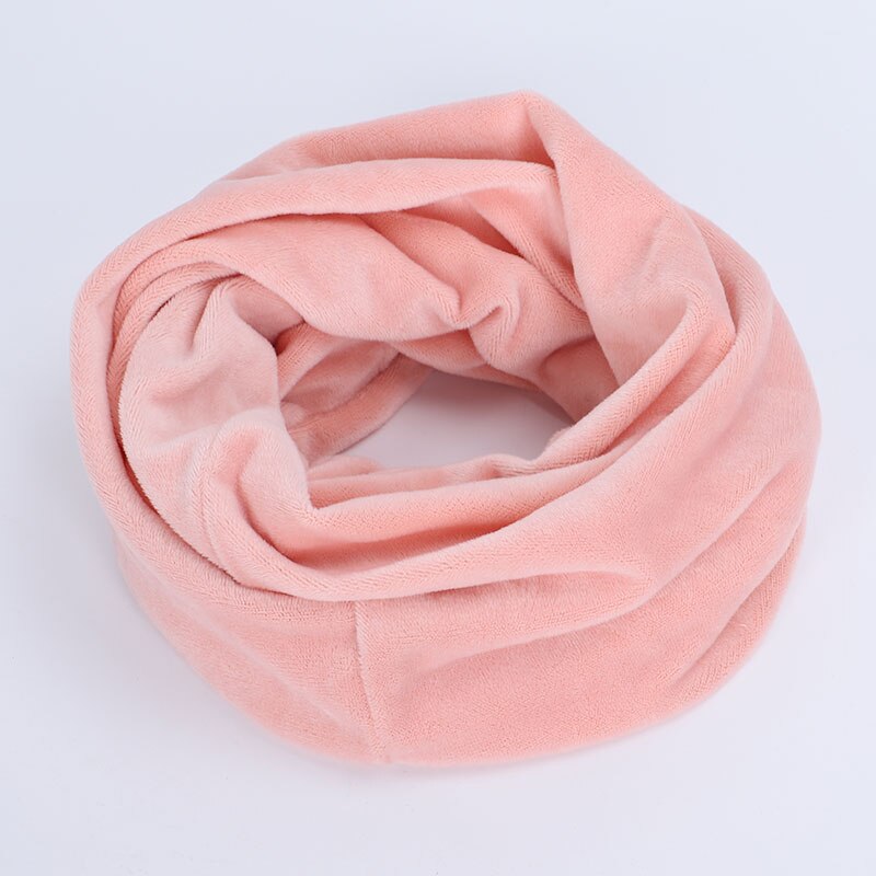 Foulard Snood tricoté pour femme, écharpe d'infinité, et doux, pour cou et câble circulaire, hiver,: pink