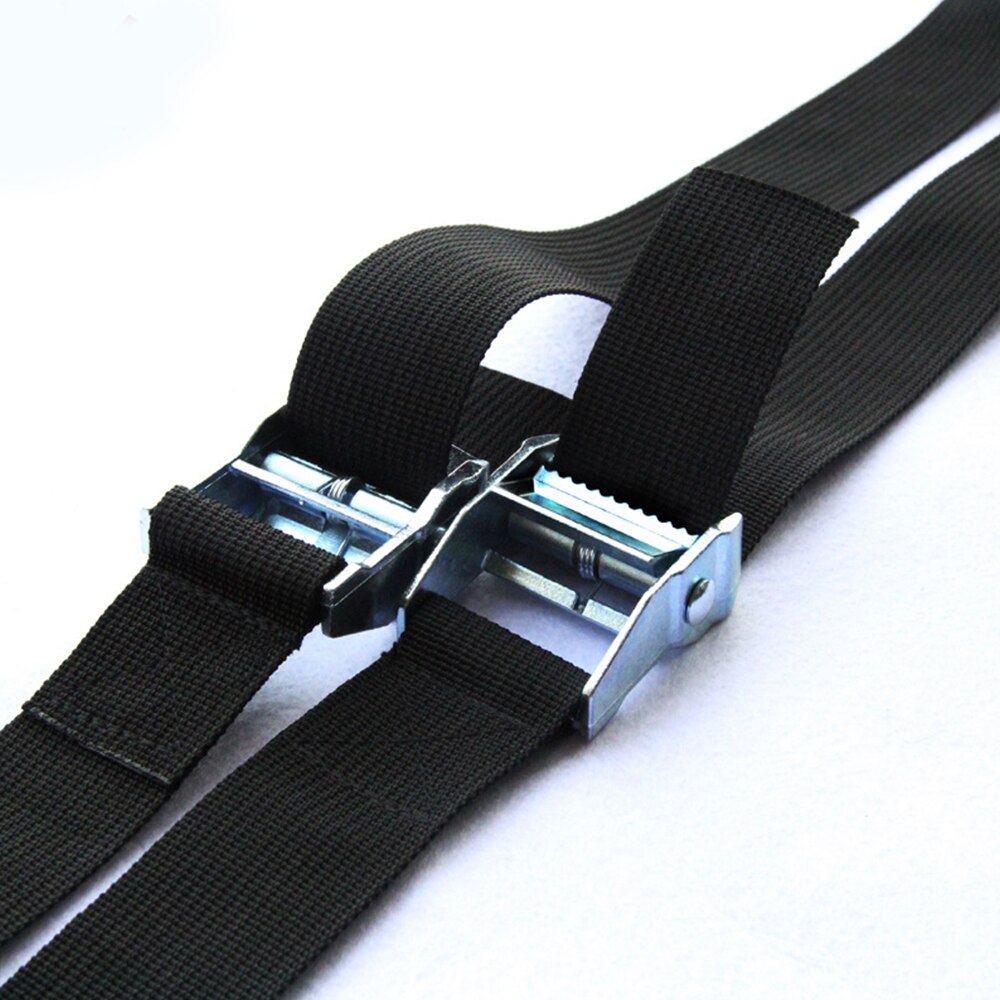 6M * 25 Mm Black Tie Down Strap Sterke Ratchet Riem Bagage Tas Lading Sjorren Met Metalen Gesp