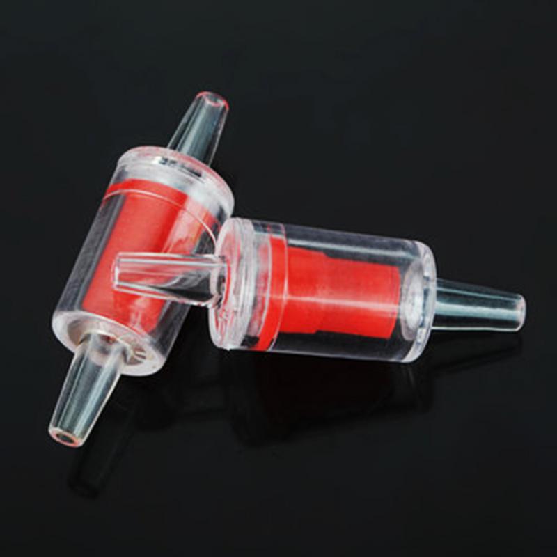 1 pcs Aquarium One Way Check Valve Non-Return Fish Tank System Air Pump Red