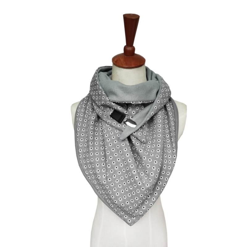 Leo Anvi Visgraat Paisley Afdrukken Sjaal Vrouwen Patchwork Knop Zachte Warme Sjaals Wrap Casual Luxe Poncho Szaliki Ik Chusty: 7