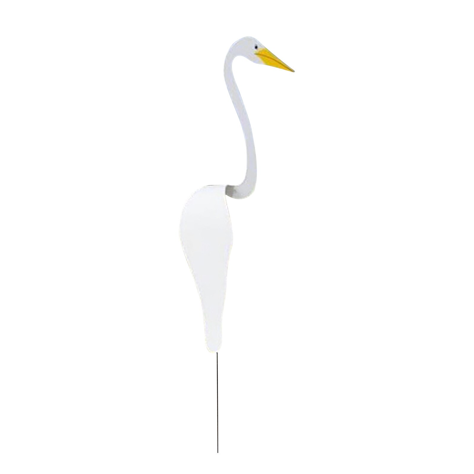 Decoración con flamencos de 50CM, remolino, decoración de jardín para pájaros, decorativo , de pato blanco giratorio con la fuerza, para el hogar y el jardín: A