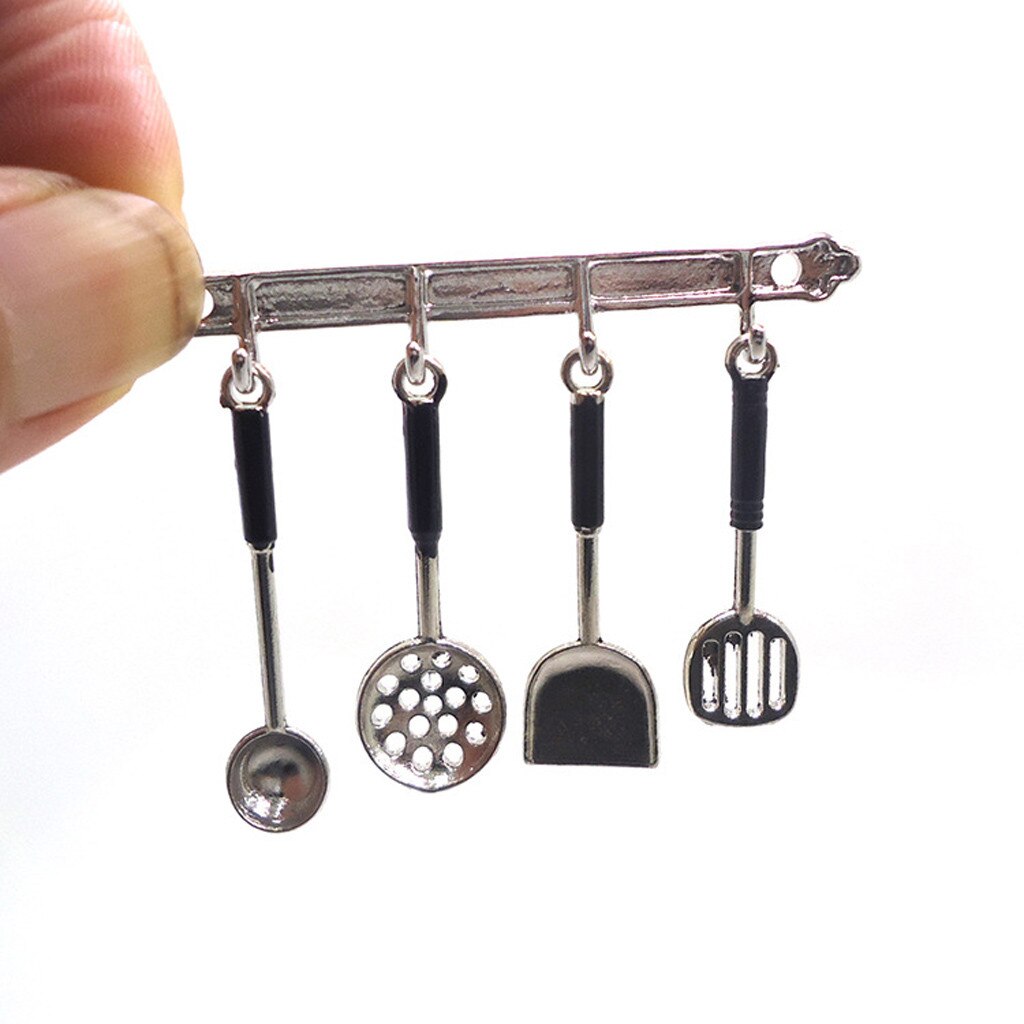 kids toys 5Pcs Kitchen Dollhouse Miniature Spoon Shovel Cookware Tools DIY Accessories Kit juguetes miniature E0103