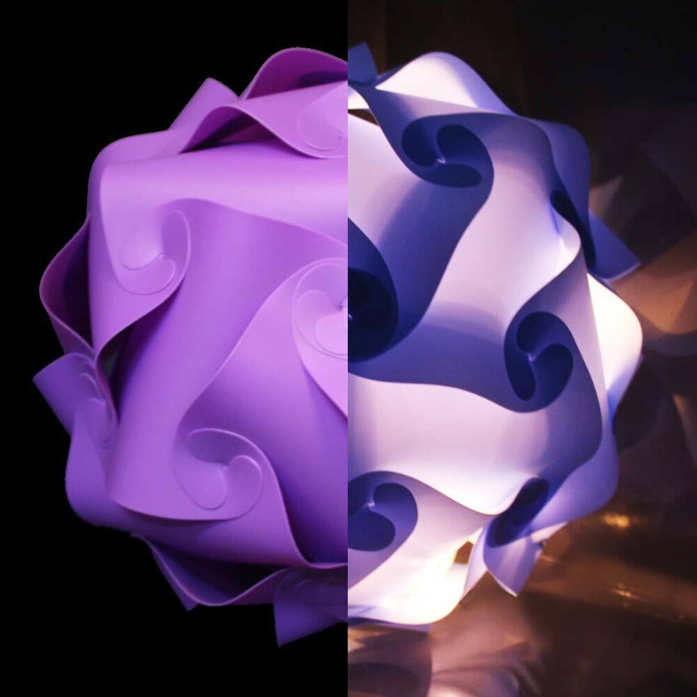 4 colores DIY Tulipa Color esférico Tulipa accesorios de iluminación DIY puzle Tulipa accesorios de iluminación