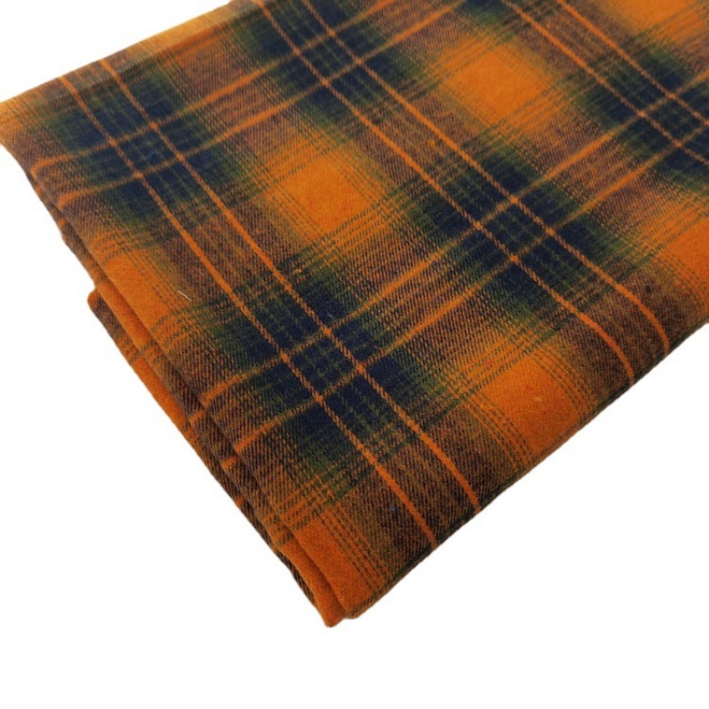 Harjattu Ruudullinen Kangas Metri - 100x145cm - Polyesteri/Puuvilla - Paita, Mekko, Hame