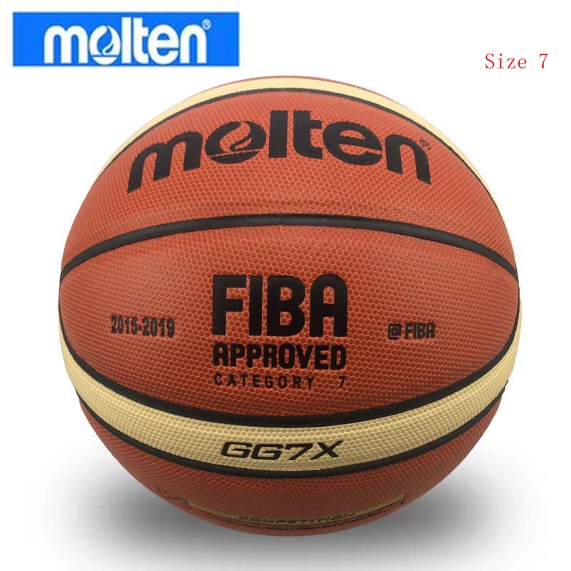 Basketball Ball Official Size 7/6/5 PU Leather Outdoor Indoor Match Training Inflatable Basketball baloncesto: SIze 7 GG7X