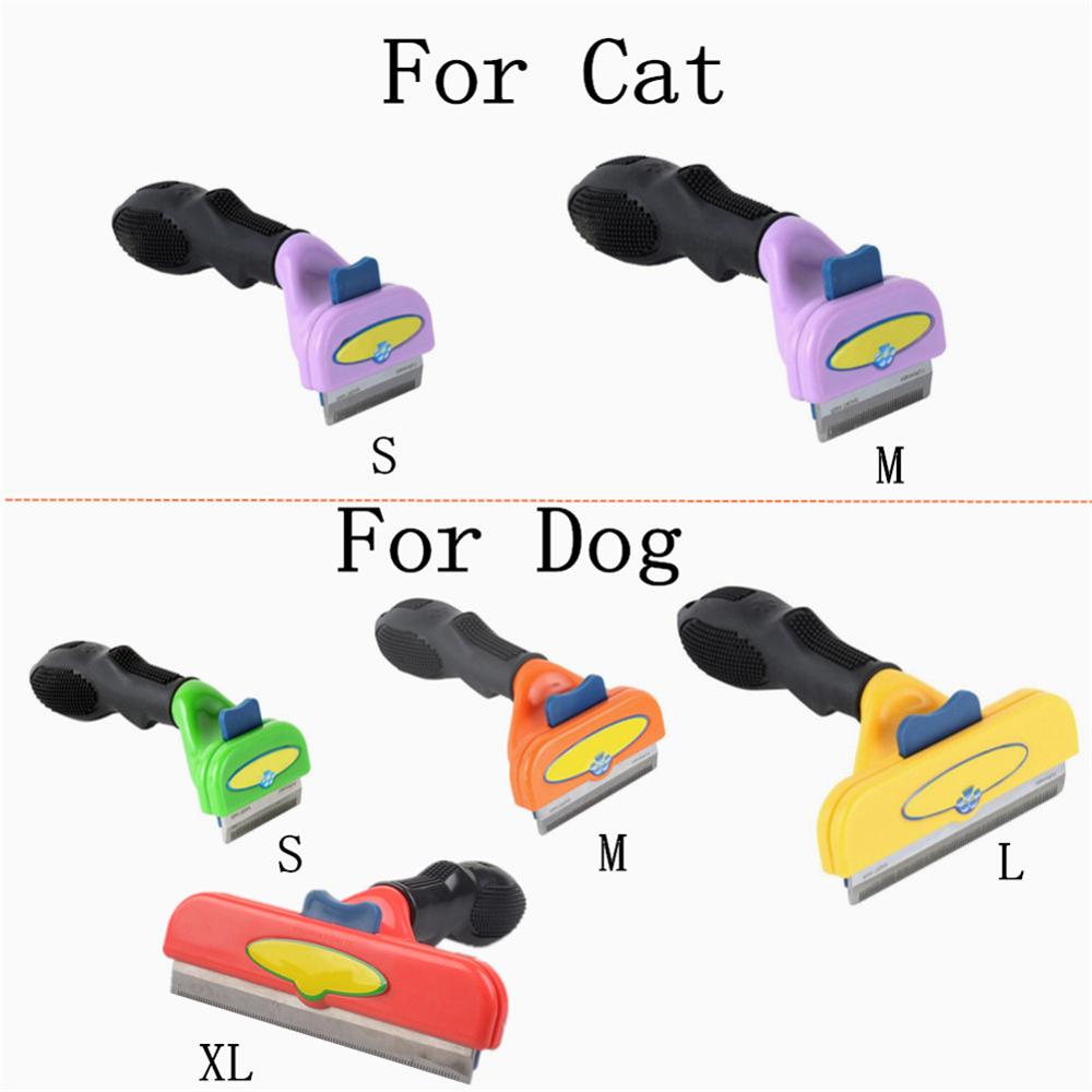 Peignes pour animaux domestiques, brosse à poils de chiens et de chats, outils de toilettage, avec fixation détachable, peigne pour chien et chat