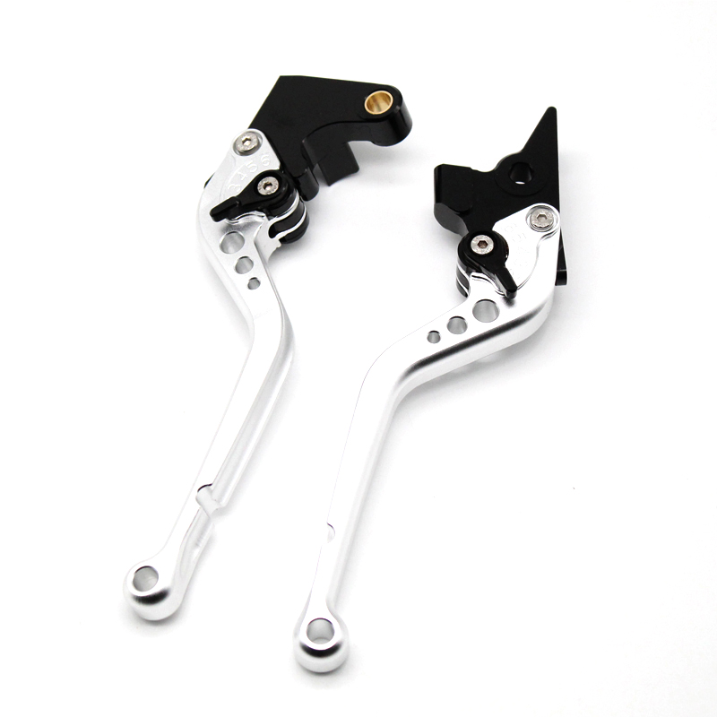 Short/Long Brake Clutch Lever For SUZUKI DL1050 DL1000 V-STROM GSX1300R HAYABUSA SV1000 S/N TL1000R Motorcycle Accessories: Long silver