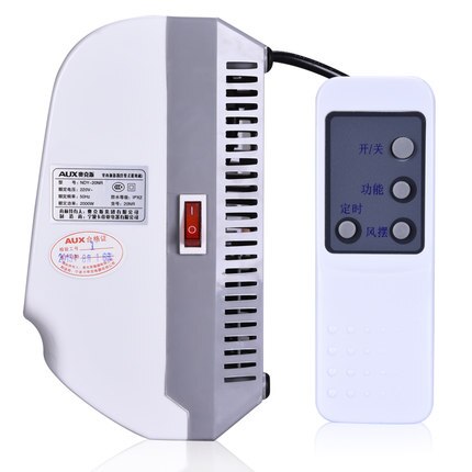AUX heater in bath dual-purpose heater household electric heater remote control anti water heating bathroom wall