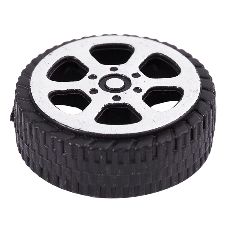 Plastrulle 2mm dia aksel bil lastbil model legetøj hjul 20 mmx 6mm 20 stk