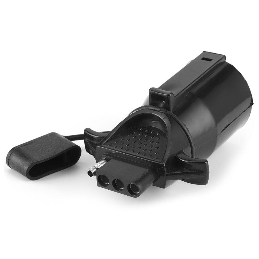 7 Blade to Flat 4 Pin Adapter Converter Waterproof US Connector for RV Trailers