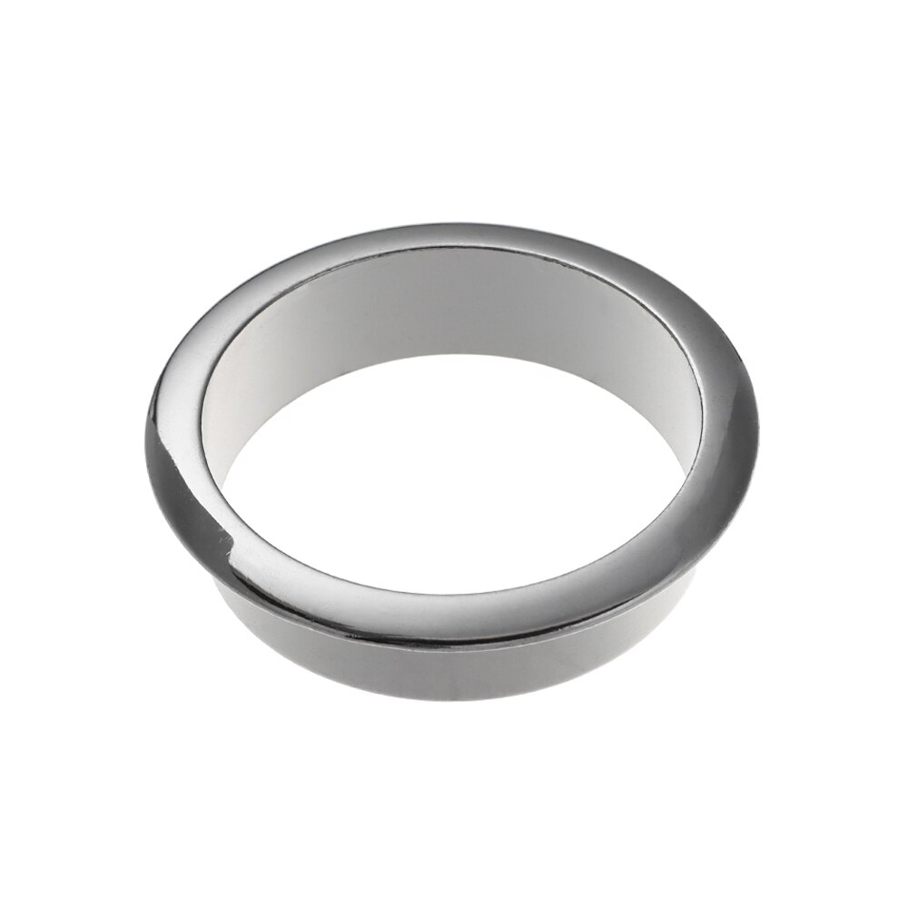 Zinc Alloy Computer Desk Cable Grommets Wire Hole Cover Cabinet Vent Hole Decor Plug Cable Outlet Port Cable Winder: silver / 45mm