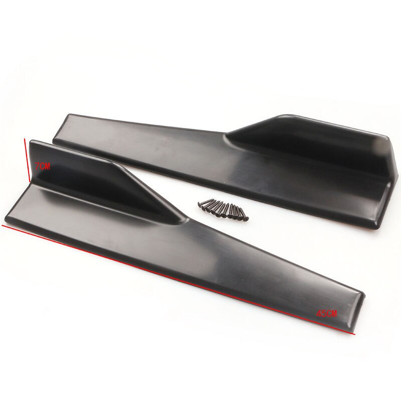 Faldón lateral para puerta de coche, difusor de parachoques, 2x45CM, para Alfa Romeo 159, Kia Ceed, Rio, Cerato, Sportage, Subaru, Foreste Impreza, Saab