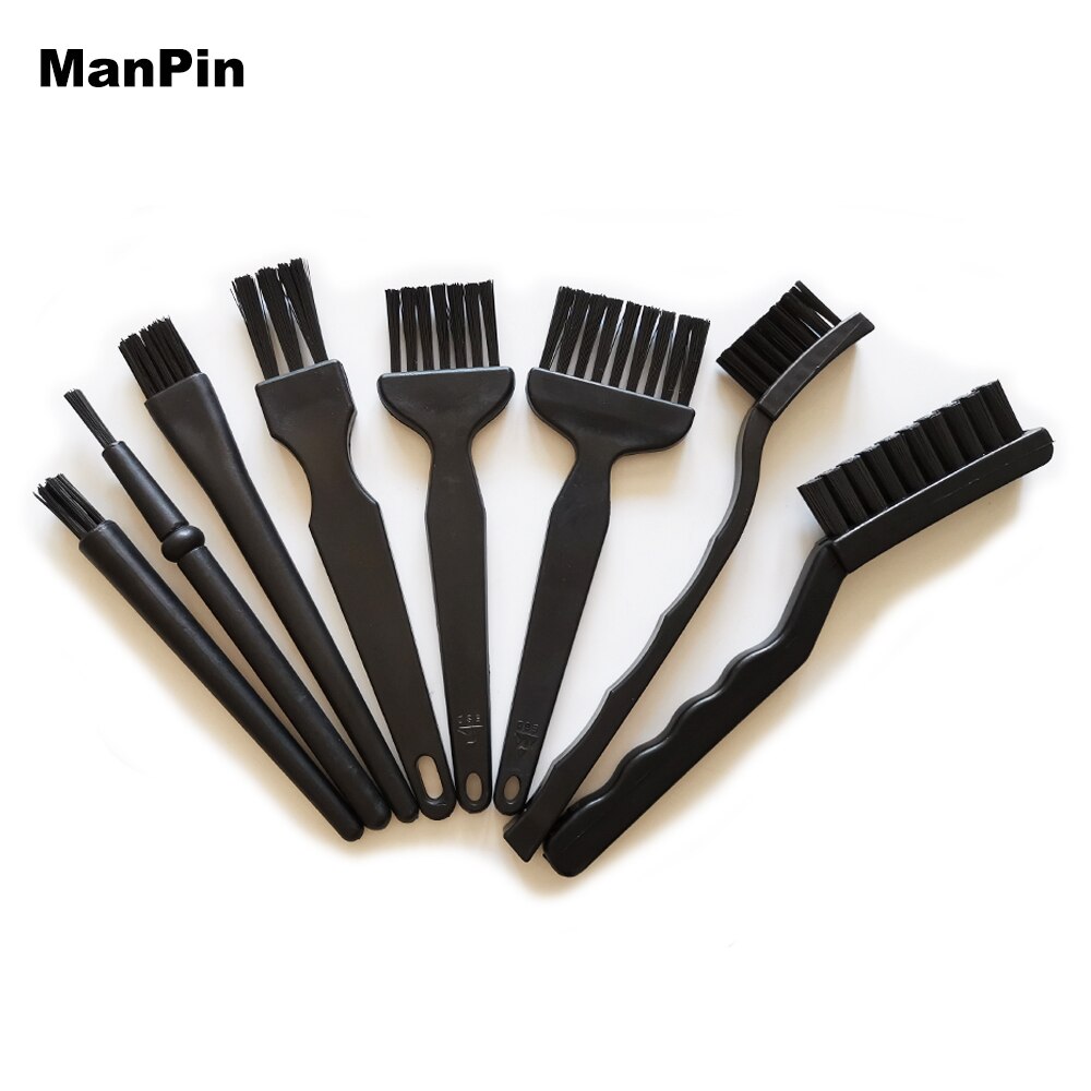 8Pcs Set Anti Static Brush Electronics PC BGA PCB Cleaning Computer Keyboard Dust Remove Mobile Phone LCD Screen Repair Tools