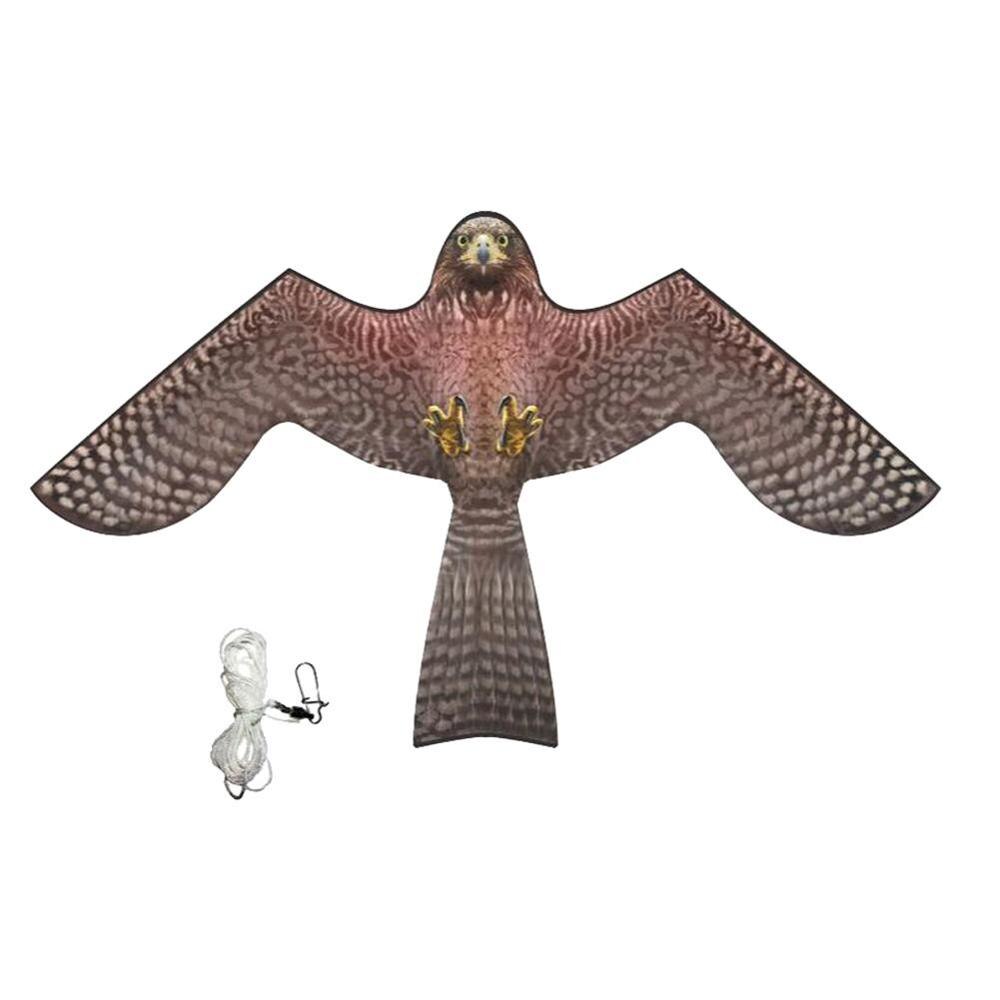 Repelente de aves voladoras, emulador de halcón volador, cometa antiaves para jardín, espantapájaros, patio, espantapájaros: Default Title