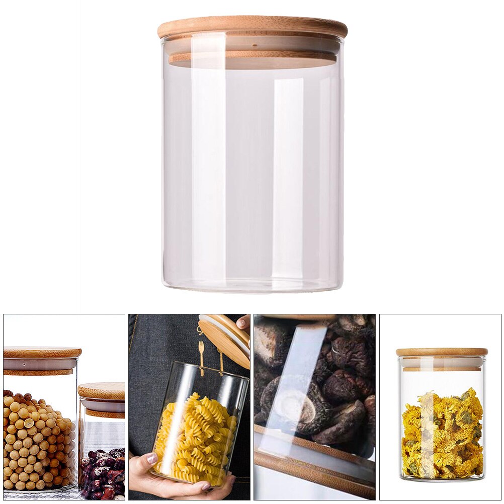 10pcs 250ml Reusable Sealed Glass Durable Glass Multifunction Sealed Transparent Practical Tank Jar Can for Food Grain Candy Tea