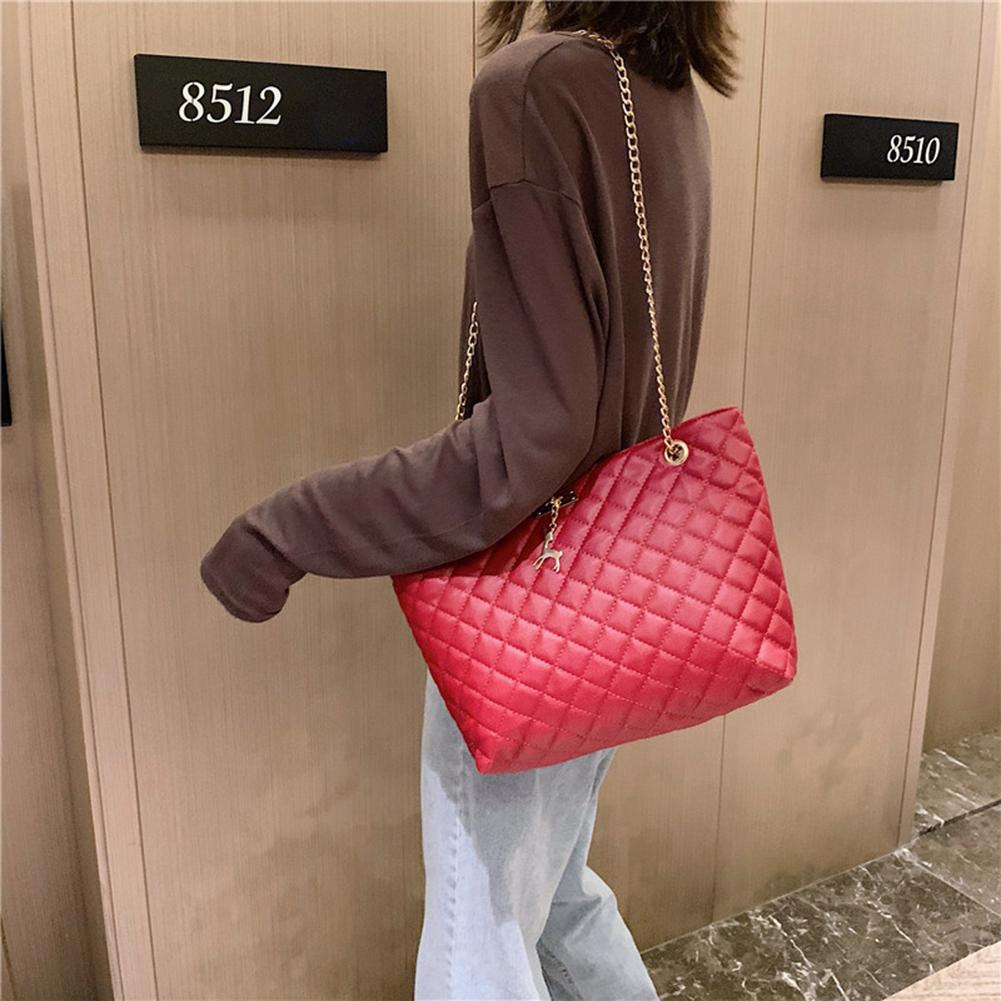 PU Leather Chain Handbag Women Large Top-handle Bags Shoulder Totes Bags Shoulder Bags Women Girl Handbags