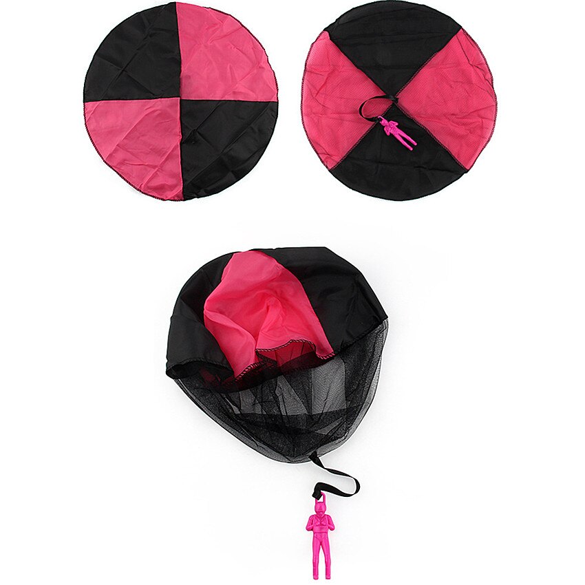 1 Pcs Hand Gooien Kids Mini Spelen Parachute Speelgoed Kids Outdoor Games Kinderen Educatief Speelgoed Soldaat Outdoor Sport: Rood