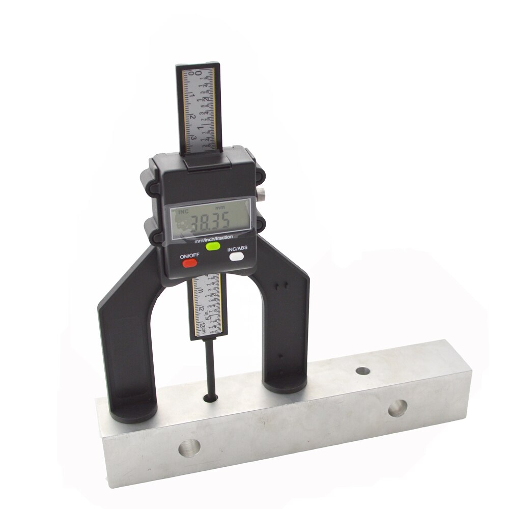 Digital Depth Gauge Tread Depth Gauge tester measure tool LCD Magnetic Self Standing Aperture 80mm Hand Routers