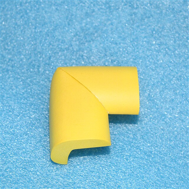 1pcs Office Desk Safety Silicone Protector Table Corner Edge Protection Cover Anticollision Edge & Guards: Yellow