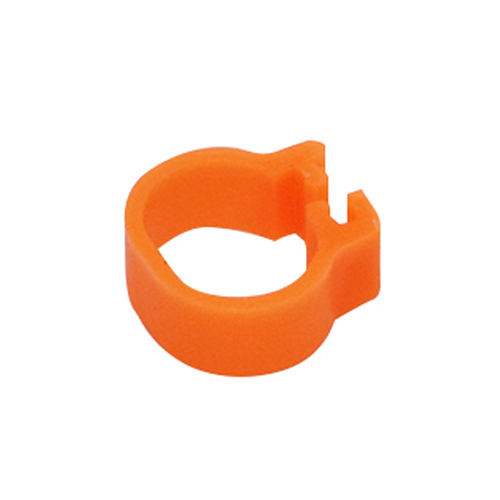 Innen Durchmesser 10mm Kleine Vogel Kunststoff Clip Ring Taube Farbe Fuß Ring 10 Farbe Taube Wachtel Baby Vogel Liefert 100 stück: Orange