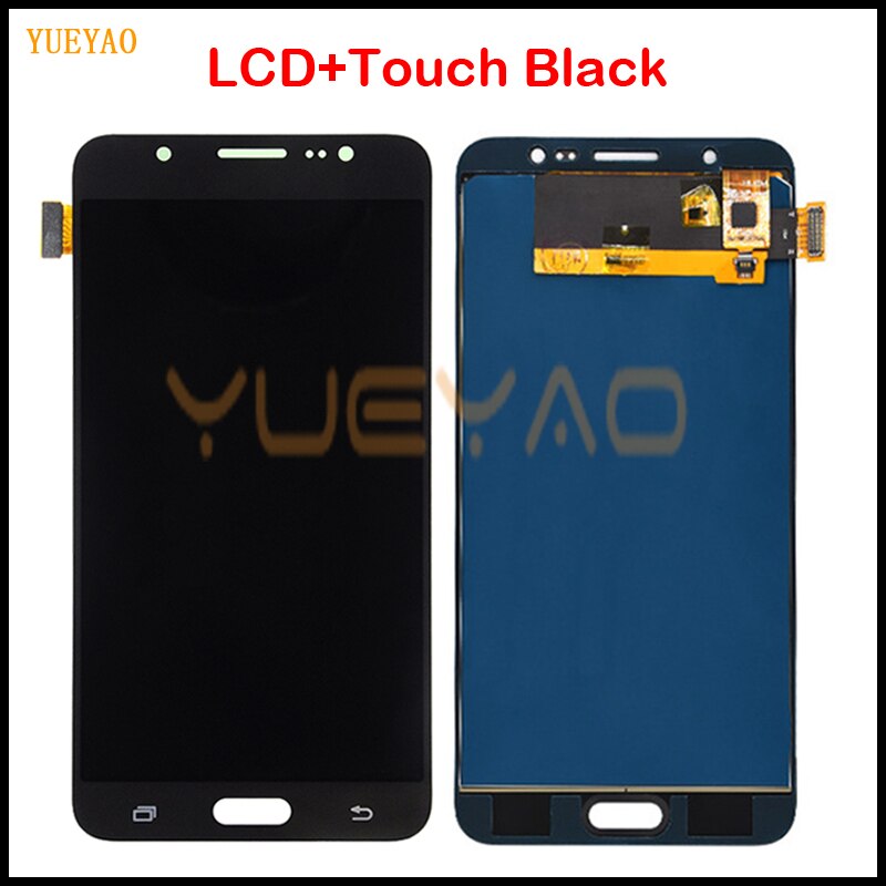 LCD Screen Replacement for Samsung Galaxy J7 J710 - Adjustable Brightness Display + Touch Digitizer Assembly: LCD Black NoGift