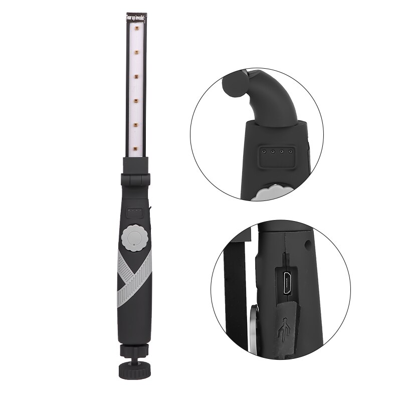 USB Rechargeable UV Sterilizer Lamp Home Portable Ultraviolet Disinfection Flashlight Bactericidal Lamp UVC Germicidal Lamp