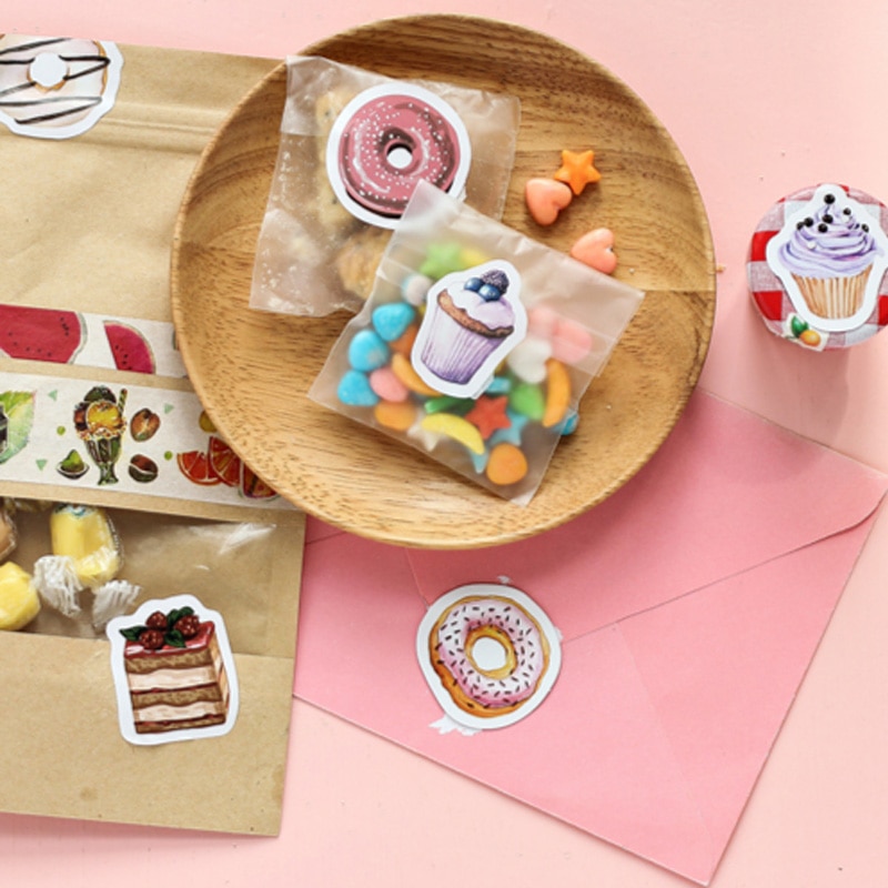 45 pcs/lot Birthday Cake mini paper sticker package DIY diary decoration sticker album scrapbooking