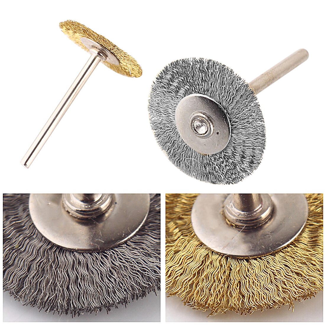 16pcs Stainless Steel Wire Wheel Brushes Set Kit Dremel Accessories for Mini Drill Rotary Tools Polishing Dremel Brush