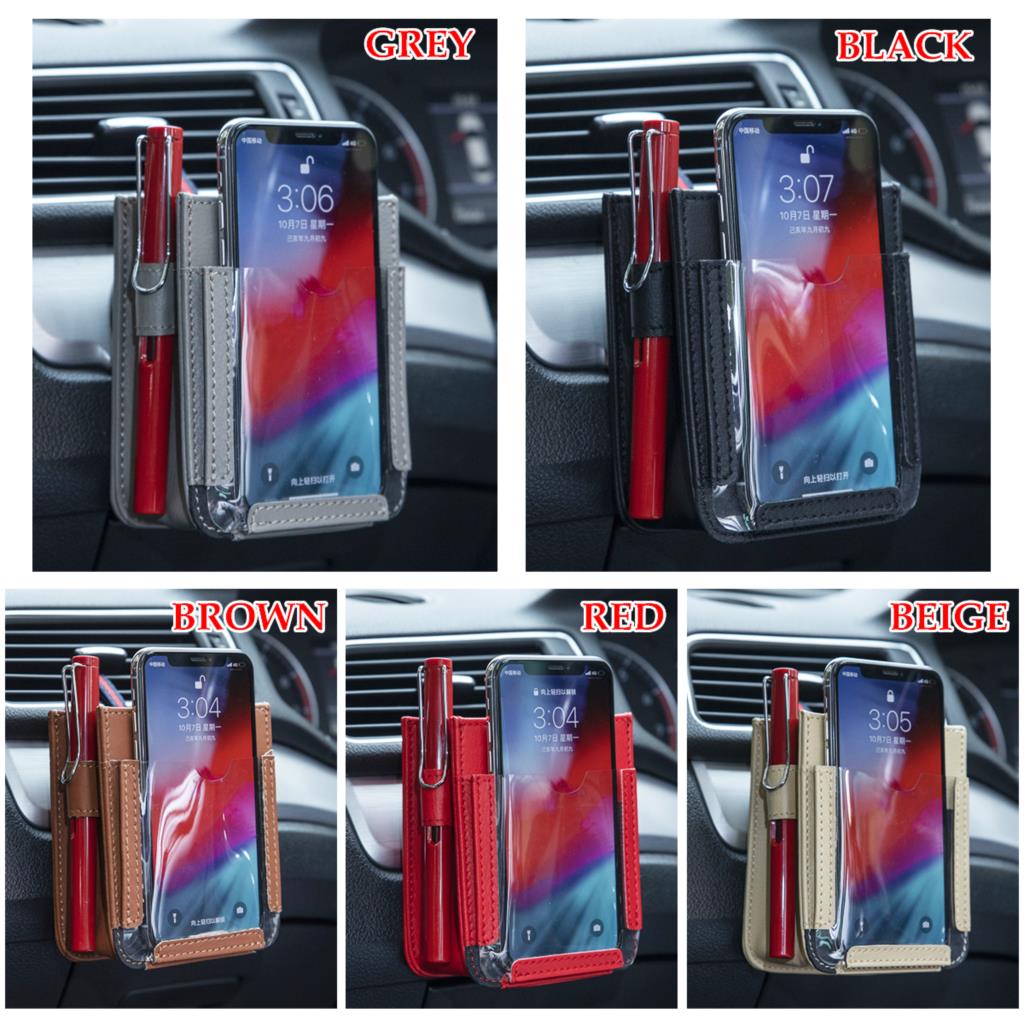 Car Air Outlet Pockets Car Multi-function Car Phone Storage Bag Hanging Bag Box For Car Interior Accessories