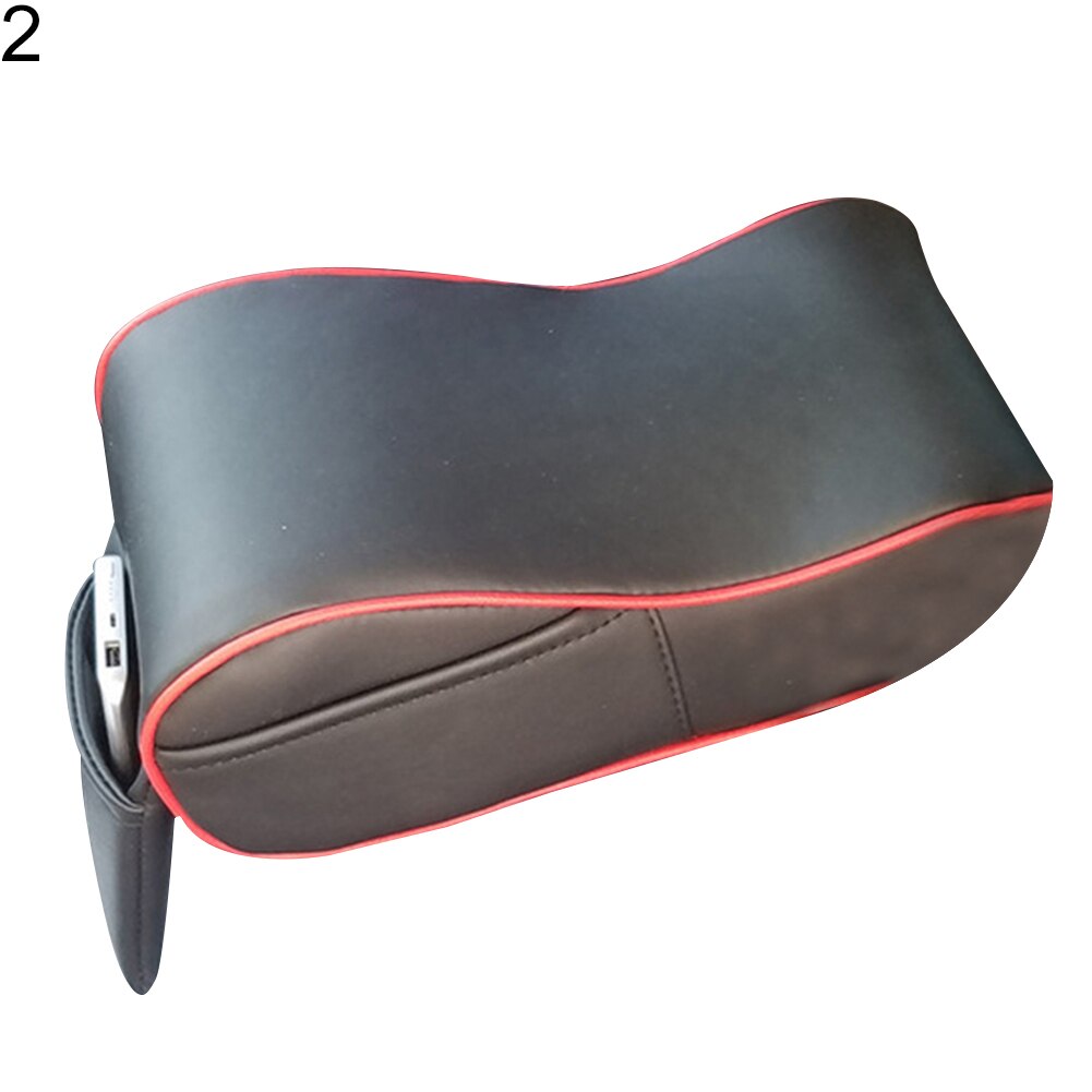 Stilvolle Auto zentral Konsole Armlehne Kasten Weiche erhöhen Pad Kissen mit Taschen Auto Armlehne Kasten Pad Auto Innen Zubehör: 2
