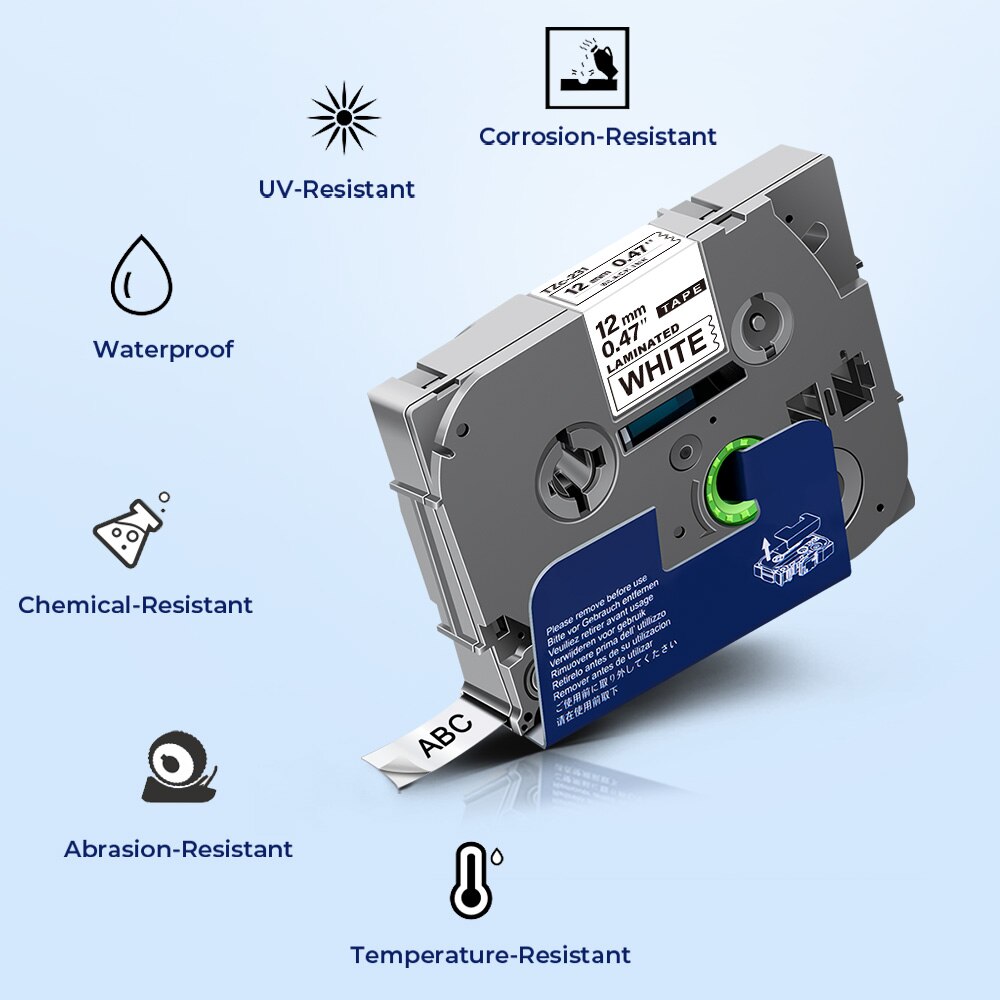 Compatibel 24Mm TZe-155 Labels Wit Op Clear TZe-155 Tape Printer Lint Voor Brother P Touch Label Maker PT-9600 PT-D600