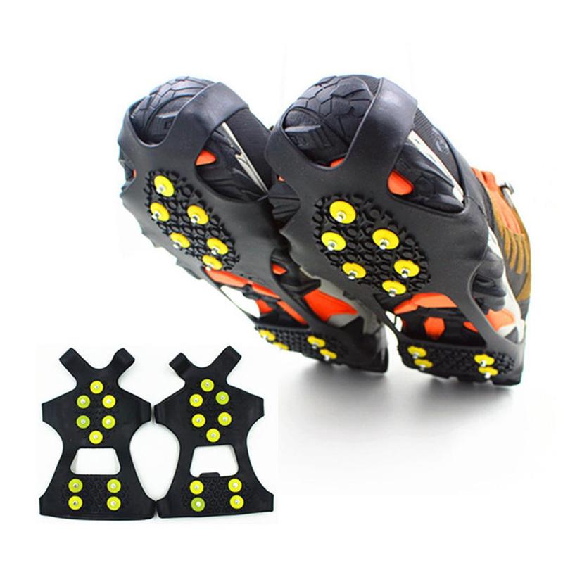 10-tooth crampons anti-skid shoe cover 10 nail crampons shoe cover shoe anti-skid chain anti-skid ice L6X9