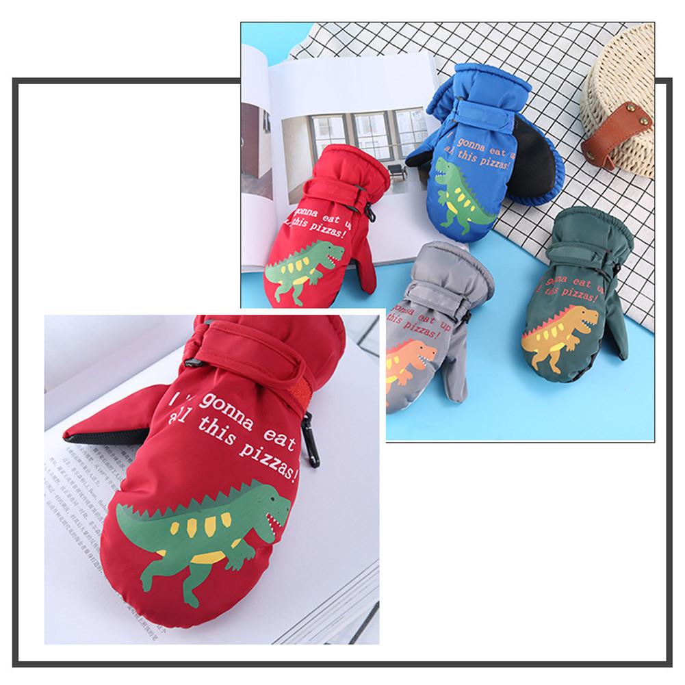 freundlicher Winter Warme Handschuhe Jungen Mädchen Wasserdicht Winddicht Nicht-Unterhose Schnee Fäustlinge Erweiterte Handgelenk Skifahren Sport Handschuhe
