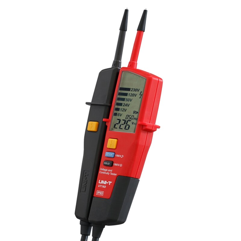 UT18D Voltage Continuity Tester Waterproof IP65 Built-in Lighting RCD Test Phase Rotation Test Voltage Indication On-off Test