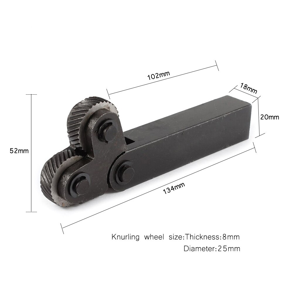 7pcs Steel Dual Wheel Knurling Tool Set with Diagonal Linear Knurl Wheel 0.5mm 1mm 2mm Pitch Linear Pitch Knurl Set Lathe Cutter