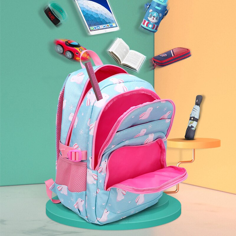 Girls School Bags Cartoon Cute Rabbit Backpacks Kids Satchels Children Primary School Students Girl Casual Backpack Book Bag