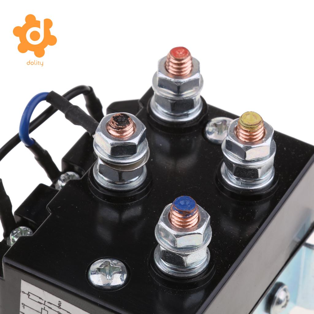 200 Amps DC Winch Motor Reversing Solenoid Relay Switch 12 Volt Contactor