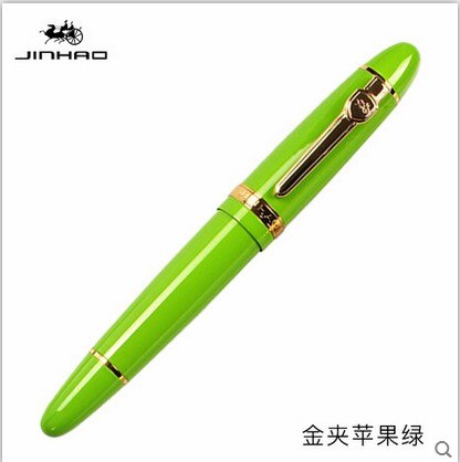 JINHAO 159 18KGP 0.7mm MEDIUM BROAD NIB FOUNTAIN PEN free with a black pen pouch 8 COLORS FOR CHOOSE metal ink pen: X