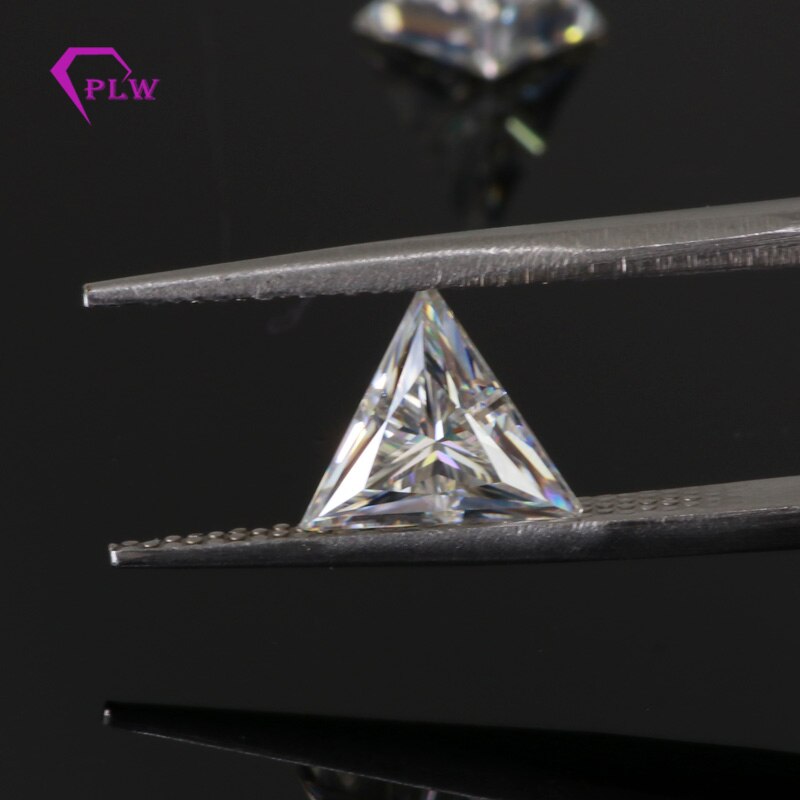 Venda quente triângulo preço moissanite 0.4 carat 4.5 milímetros D cor testar positivo para a cadeia pulseira anel brinco de Provence jóias