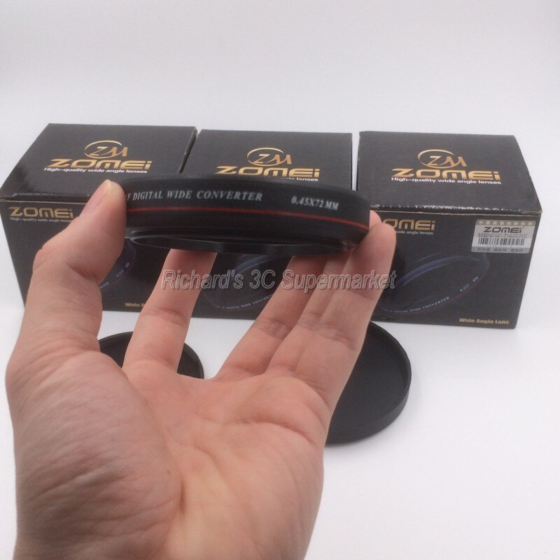 Zomei 49mm 0.45x largo angolo lente filtro multi-rivestito agc Vetro ottico MC AF Convertitore per Fotocamera Digitale SLR lente